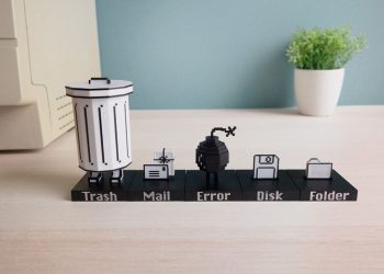 The Trashbot Stationery Set Includes the Following Items Desk Accessories Fashioned Following the Original Macintosh User Interface_