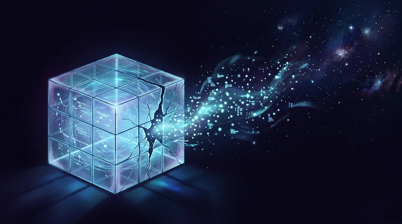 Conceptual image of a data sandbox breach.