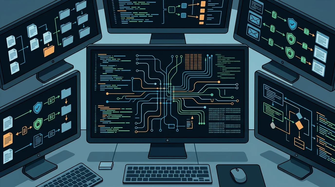 Conceptual digital forensic analysis interface.