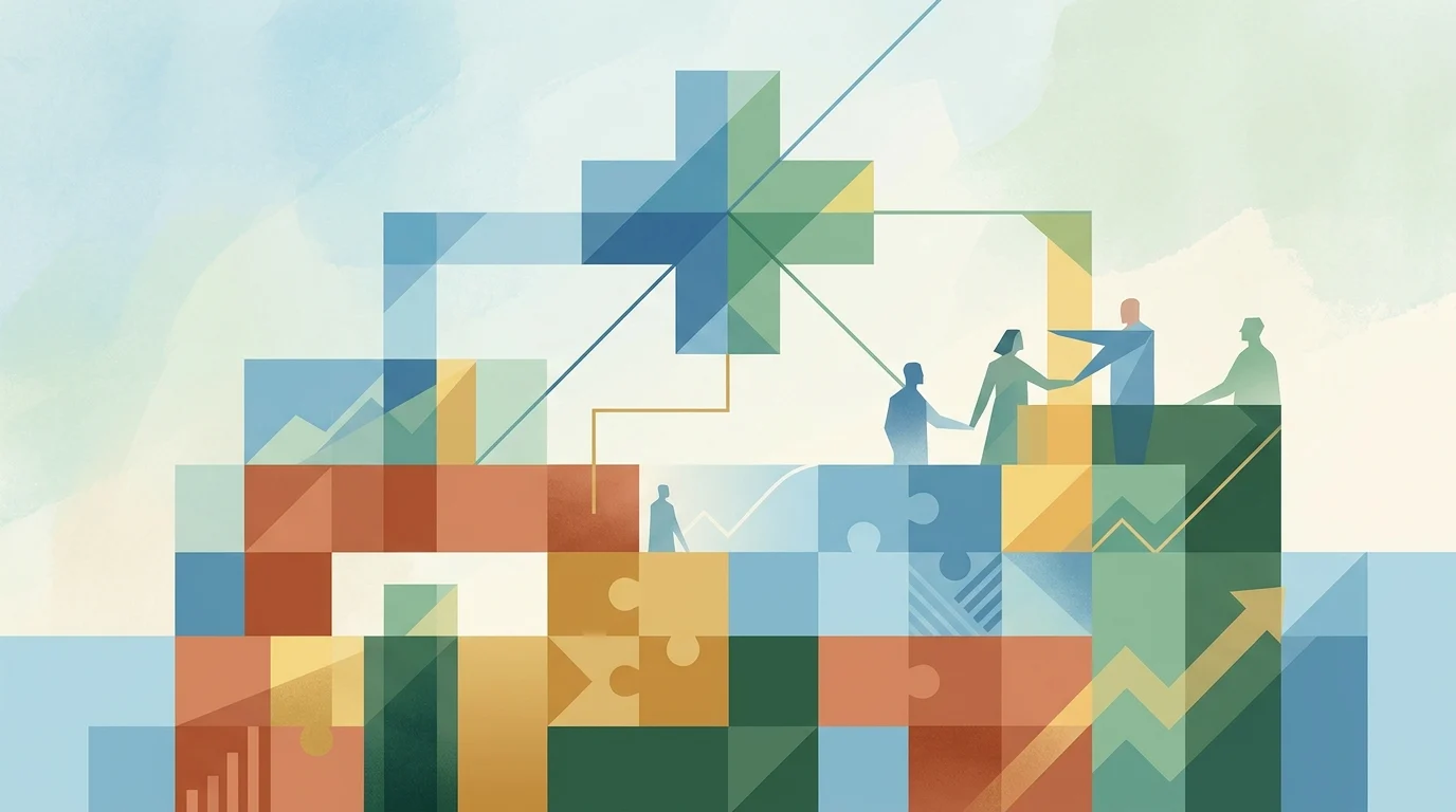 Conceptual graphic representing social care infrastructure.